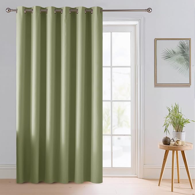 RYB HOME Blackout Thermal Insulated Curtains, Portable Curtain by RYBHOME