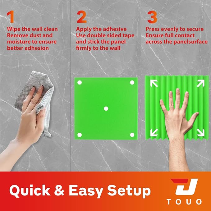 24 Pack Acoustic Panels – Sound Proof Foam Panels - Image 8