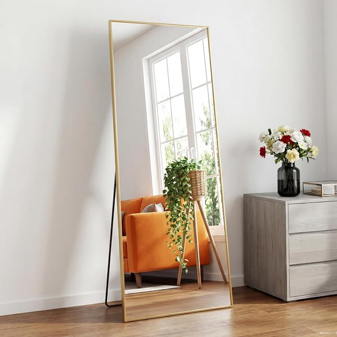 Sweetcrispy 56"x21" Full Length Mirror, Leaning or Standing Full Body Mirror - Image 2