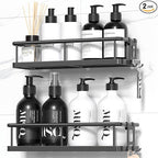 YASONIC Shower Caddy Adhesive, Rustproof Shower Shelves by YASONIC