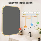 Bathroom Mirror for Wall, HD Reflection Shatterproof Mirror for Living Room - Image 9