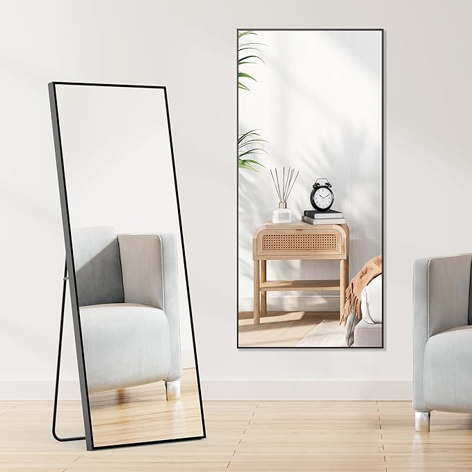 Sweetcrispy 64"x21" Full Length Mirror, Leaning or Standing Full Body Mirror - Image 8