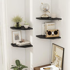 Corner Shelves 2-Pack for Bathroom & Kitchen, Space-Saving Floating Corner Wall - Image 6