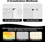 YOHOM Adhesive File Holder Plastic Document Folder Door No Drilling Mount Mail - Image 7