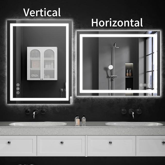 LED Bathroom Mirrors 28"x32" Bathroom Mirror - Image 9