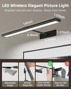 EZVALO Picture Light for Wall, Dimmable Magnetic LED Art Painting Light - Image 6
