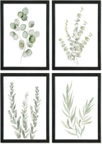 YWJKWLGS Botanical Watercolor Prints Sign Sage Green Eucalyptus Wall Decor by Unknown