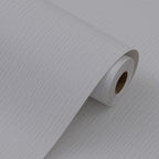 Grasscloth Peel and Stick Wallpaper 20.8"x394" Light Gray Thick Fabric Textured - Image 3