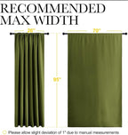 NICETOWN 2 Panels Blackout Curtains, Rod Pocket Thermal Insulated Drapess - Image 3