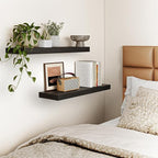 Fixwal Black Floating Shelves for Wall, Bathroom and Kitchen, Wall Shelves for - Image 6