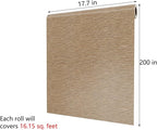 Decotalk Peel and Stick Grasscloth Wallpaper 200"x17.7" Brown Grasscloth - Image 7
