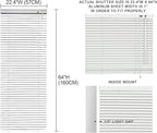 YIIBAII Mini Blinds Suitable for 23" W x 64" H Windows 1" Aluminum Horizontal - Image 6