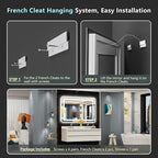 48x32 LED Bathroom Mirror with Lights, Backlit and Front Lit Anti-Fog Lighted - Image 9