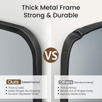 2-Pack 24x30 Inch Matte Black Bathroom Vanity Mirrors | Flush Mount Deep Set - Image 6