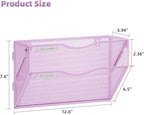 Marbrasse Wall File Holder 2-Tier Hanging Wall File Organizer, Mesh Mail Holder - Image 4
