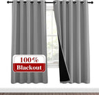 NICETOWN Full Shade Curtain Panels, Pair of Energy Smart & Noise Blocking Out by NICETOWN