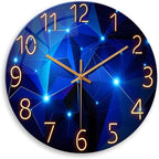 Big Wall Clock for Living Room Decor Blue Decorative Wall Clocks Battery by Constantplanet%E6%97%97%E8%88%B0%E5%BA%97
