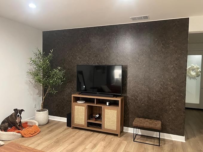 3yecao 16"×1181" Big Roll Large Size Thick Dark Brown Tan Grey Concrete - Image 5