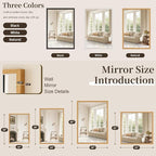 Syndra Natural Wood Frame Bathroom Mirror, 22x30'' Modern Vanity Mirror - Image 7