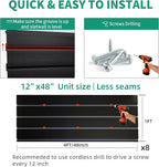 FRAYSCENT Slat Wall Paneling Garage Slat Wall Storage Systems Slatwall Panels - Image 5