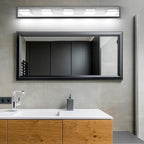 SineRise LED Modern Bathroom Vanity Light Fixtures, Chrome Modern Acrylic - Image 6