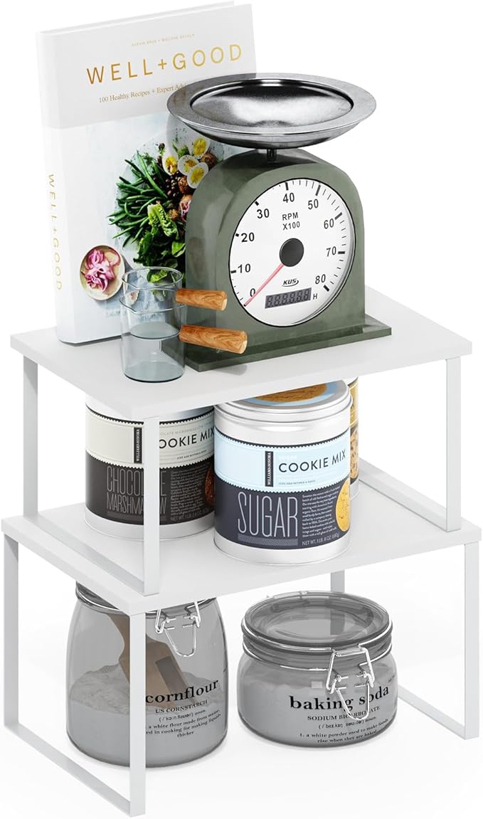 Furinno RAVEL Kitchen Countertop Organizer Set of 2, Nesting Counter Shelves by Furinno-FitsYourSpaceFitsYourBudget