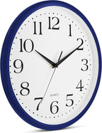 Bernhard Products Navy Wall Clock Silent Non Ticking - Image 2