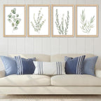YWJKWLGS Botanical Watercolor Prints Sign Sage Green Eucalyptus Wall Decor - Image 2