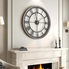 Cuspin Large Wall Clock for Living Room Decor, 30 Inch Round Farmhouse Wall - Image 3