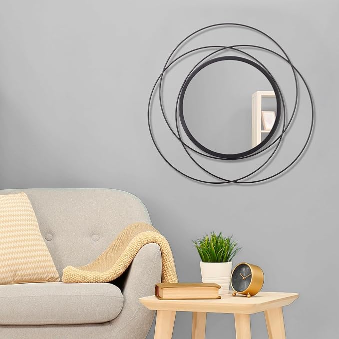 Round Decorative Wall Mirror, Art Small Round Wall Home Mirror, Decor Living - Image 3