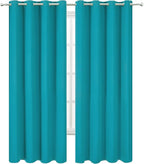 LEMOMO Blackout Curtains 66 x 84 inch/Teal Curtains Set of 2 Panels/Thermal - Image 2