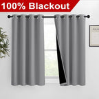 NICETOWN Noise and Lights Block Out Curtains, Thermal Insulated 100% Blackout - Image 2
