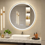 BEAUTYPEAK 28x28 LED Round Bathroom Mirror - Image 8