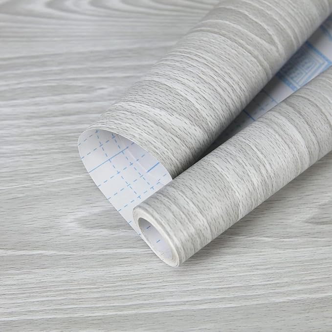 practicalWs Grey Wood Wallpaper 17.7''×787.4'' by practicalWs