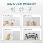 Veken Corner Adhesive Shower Caddy 3-Pack - Image 6