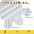 NICETOWN Greyish White Curtain for Bedroom, Room Darkening Solid Thermal - Image 4