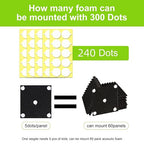 240Pcs Acoustic Foam Panels Tape, Removable Mounting Tape - Image 2