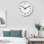 NUOVO 8 Inch Wall Clock Number Quartz Decorative Wall Clock Quiet Wall Clocks - Image 4