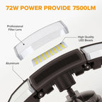 LUTEC 72W 7500LM LED Security Lights Motion Sensor Light Outdoor, 5000K Daylight - Image 6