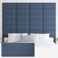 IFNOW Upholstered Wall Mounted Headboard, 3D Soundproof Wall Panels Peel and by IFNOW