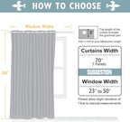 ChrisDowa Blackout Curtains 70 inches Wide - Image 5
