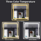 LOAAO 32"X32" LED Bathroom Mirror - Image 5