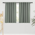 RYB HOME Blackout Curtains for Bathroom, Thermal Insulated Light Block Small by RYBHOME