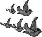 Ambipolar Flying Bird Iron Cast Decorative Bird Wall Mounted Coat Hooks by Ambipolar