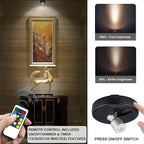 HAMVIDNE LED Spotlight, Battery Powered Picture Lights, Uplighting Indoor - Image 2