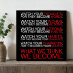 Watch Your Thoughts Motivational Classroom Posters, Inspirational Wall Decor - Image 4