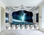Galaxy Spaceship Bathroom wallpeper Living Room Bedroom Ceiling wall Mural - Image 4