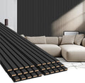 EVERECO 6 Pack Wood Slat Acoustic Wall Panels 92.5" × 7.87", 3D Sound Absorbing by Unknown