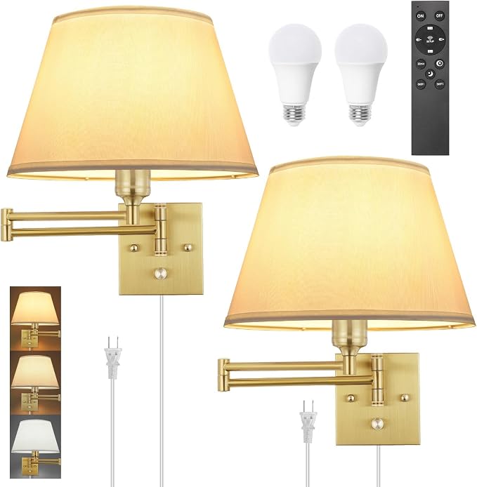 TRLIFE Remote Control Dimmable Wall Sconce, Adjustable Color Temperature by TRLIFE