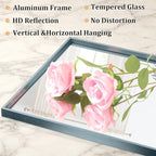 AAZZKANG Large Wall Mirror Decor Metal Framed Mirrors 26"x18" - Image 3
